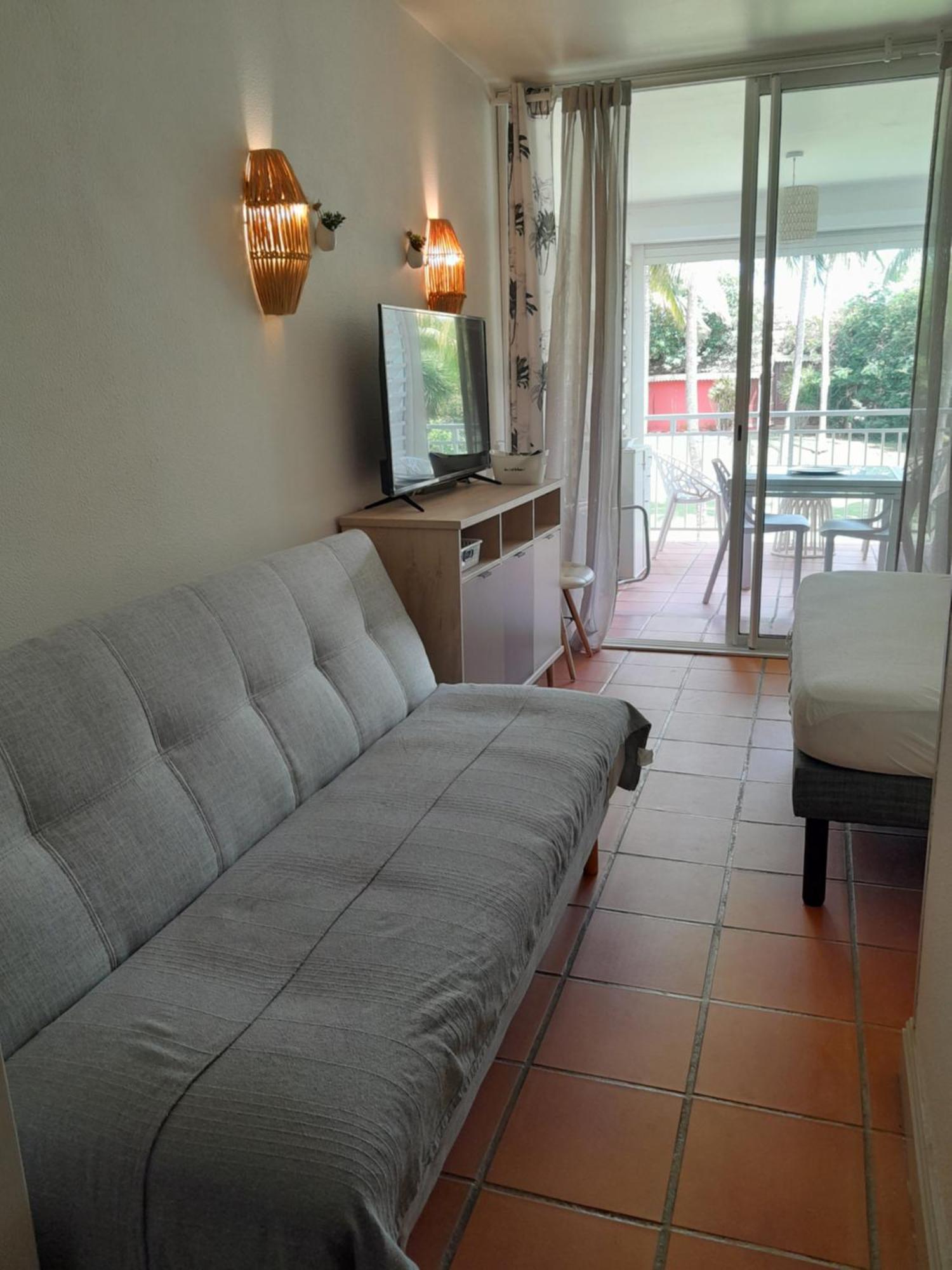Coeur Tiare Studio Lounge Piscine Plage Cocotiers Сен Франсоа Екстериор снимка
