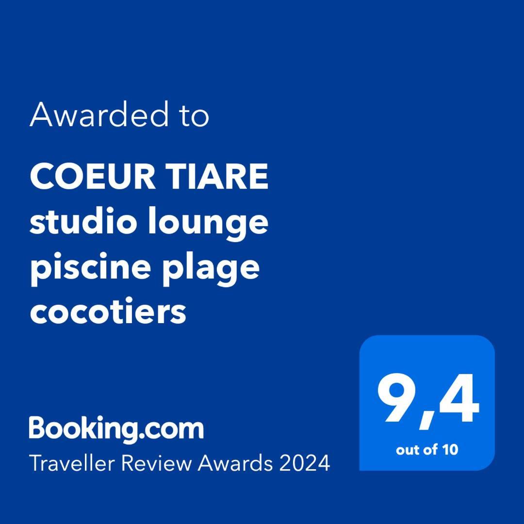 Coeur Tiare Studio Lounge Piscine Plage Cocotiers Сен Франсоа Екстериор снимка